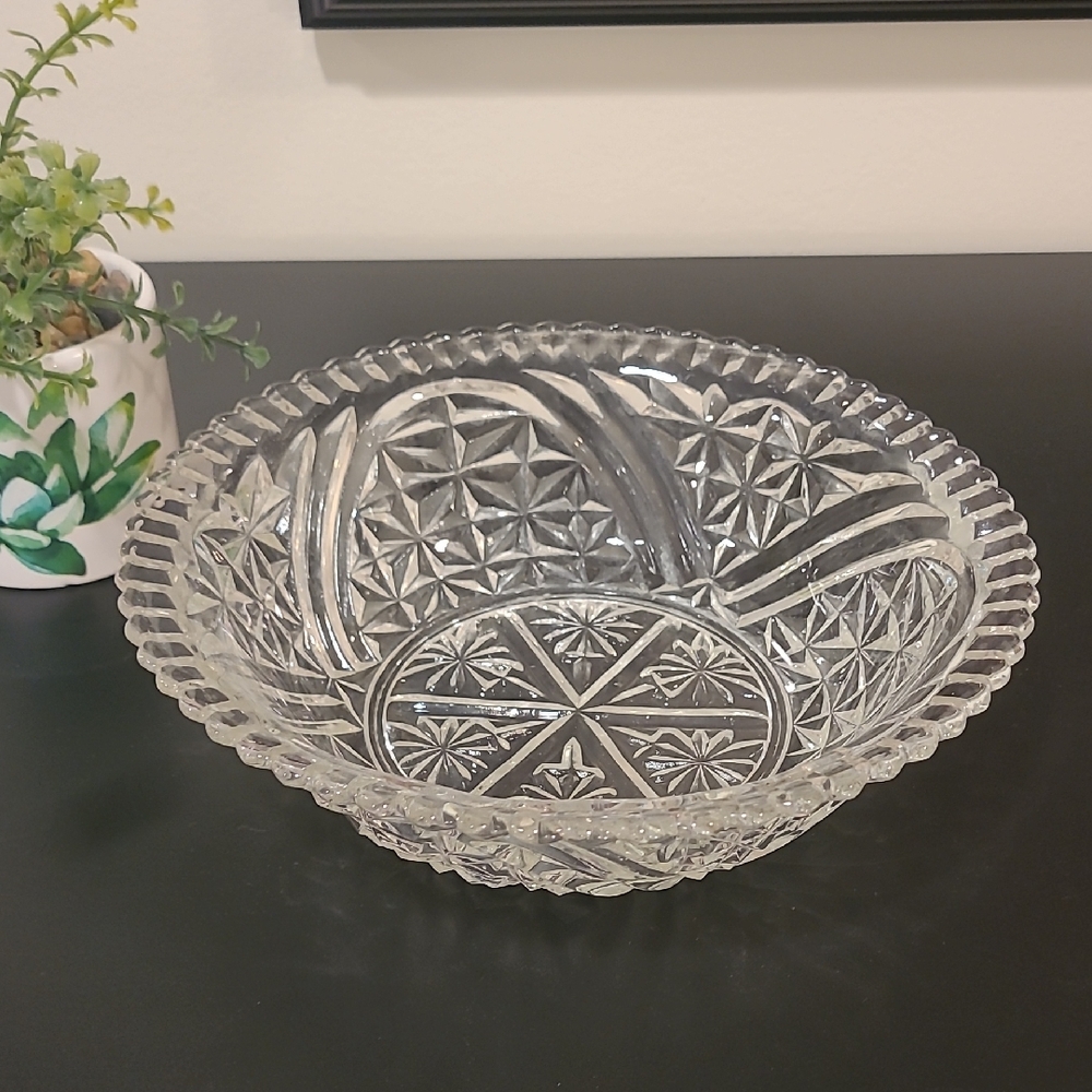 8" Cut Glass Bowl
